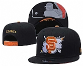 San Francisco Giants Team Logo Black Adjustable Hat GS